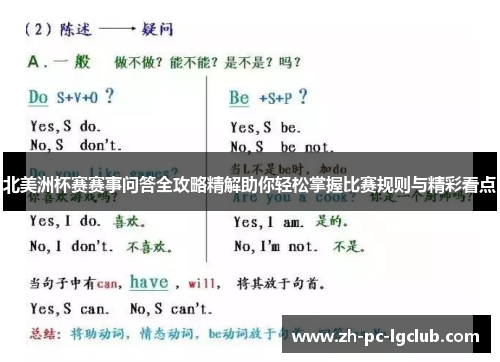 北美洲杯赛赛事问答全攻略精解助你轻松掌握比赛规则与精彩看点